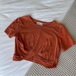 Urban Outfitters Orange Crop Top